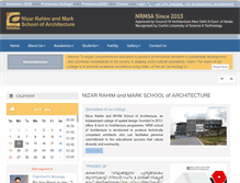 Tablet Screenshot of nrmschoolofarchitecture.com